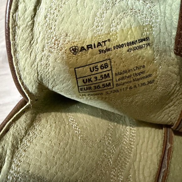 Ariat Tan Leather Cowboy Boots - Picture 14 of 14